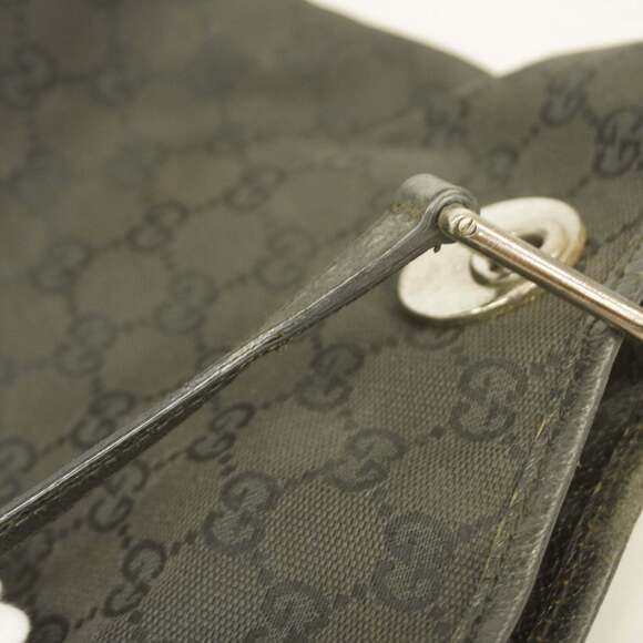 Gucci GG Canvas Tote Bag 120840, Black, Women's - Picture 12 of 14